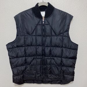 VTG Walls Blizzard Pruf Men’s Puffer Vest Size XLT Black